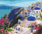 Premium malowanie po numerach Krajobraz Santorini. (PBS51589)