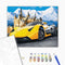 Malowanie po numerach Lamborghini koło zamku (BS28723)