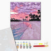 Premium malowanie po numerach Różowy zachód słońca (PBS28241)