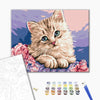 Premium malowanie po numerach Niebieskooki kotek (PBS29696)