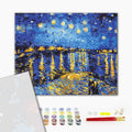 Premium malowanie po numerach Gwiaździsta noc nad Rona. van Gogh (PBS323)
