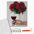 Premium malowanie po numerach Wino z piwonii (PBS52524)