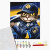 Premium malowanie po numerach Kot policjanta © Marianna Pashchuk (PBS53237)