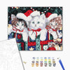 Malowanie po numerach Kocięta pod choinką (Kocięta z prezentami) (BS51359)