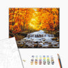 Malowanie po numerach Wodospad w jesiennych złoceniach (BS34060)