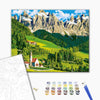 Malowanie po numerach Dom w Alpach (BS21692)
