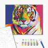 Malowanie po numerach Tygrys w stylu pop-art (BS9203)