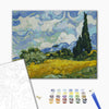 Malowanie po numerach Pole z zieloną pszenicą i cyprys. Vincent van Gogh. (BS415)