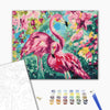 Malowanie po numerach Kwiatkowy flamingo (BS33251)