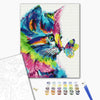 Malowanie po numerach Kot w farbie (BS31326)