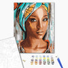 Malowanie po numerach Portret afrykańskiej kobiety (BS51956)