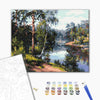 Malowanie po numerach Malownicze jezioro w lesie (BS51969)