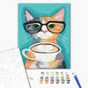 Malowanie po numerach Kot i kawa (BS22698)