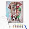Malowanie po numerach Tęczowy słoń (BS52169)