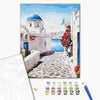 Malowanie po numerach Santorini Street. (BS27704)