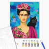 Malowanie po numerach Frida z kotem (BS41093)