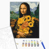 Malowanie po numerach Mona Lisa ze słonecznikami (BS51605)