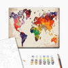 Malowanie po numerach Kolorowa mapa (BS52296)