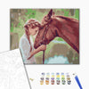 Malowanie po numerach Dziewczyna z koniem (BS51819)