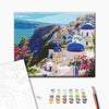 Malowanie po numerach Krajobraz Santorini. (BS51589)