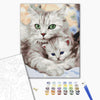 Malowanie po numerach Mama kot z kotkiem (BS52689)