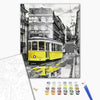 Malowanie po numerach Żółty tramwaj (BS52687)