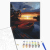 Malowanie po numerach Piękny zachód słońca nad jeziorem (BS21737)