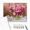Malowanie po numerach Różowe petunie na stole (BS52768)