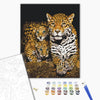 Malowanie po numerach Leopardy nocne (BS52791)