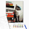 Malowanie po numerach Kot, który uwielbia czytać (BS51708)