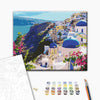 Malowanie po numerach Krajobraz Santorini. (RBS51589)