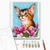 Malowanie po numerach Kot w kwiatach © Anna Kulyk (BS53585)