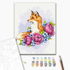 Malowanie po numerach Kwiatowy lis © Anna Kulyk (RBS53587)