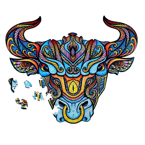 Drewniane puzzle Byk (DP9)