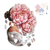 Drewniane puzzle The mystery of peonies (Size S) (BP06S)