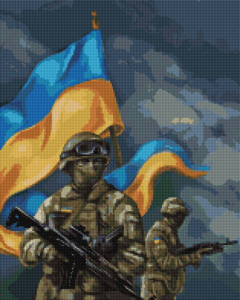Diamentowa mozaika ZSU (Siły Zbrojne Ukrainy) ©Olha Bochulynska (DBS1128)