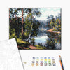 Malowanie po numerach Malownicze jezioro w lesie (RBS51969)